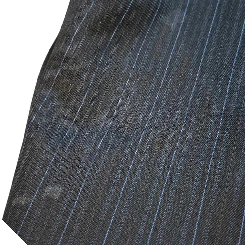Haggar 40R Black with Light Blue Pin Stripe Sport Suit Jacket